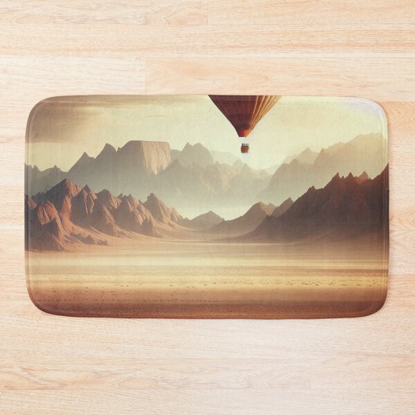 Item preview, A Hot Air Balloon Soaring Over A Vast Desert. designed and sold by IrsathThaslima.