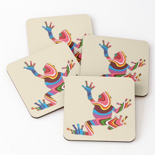 Item preview, Frog ethnic sign in modern abstract design designed and sold by mikistudio.