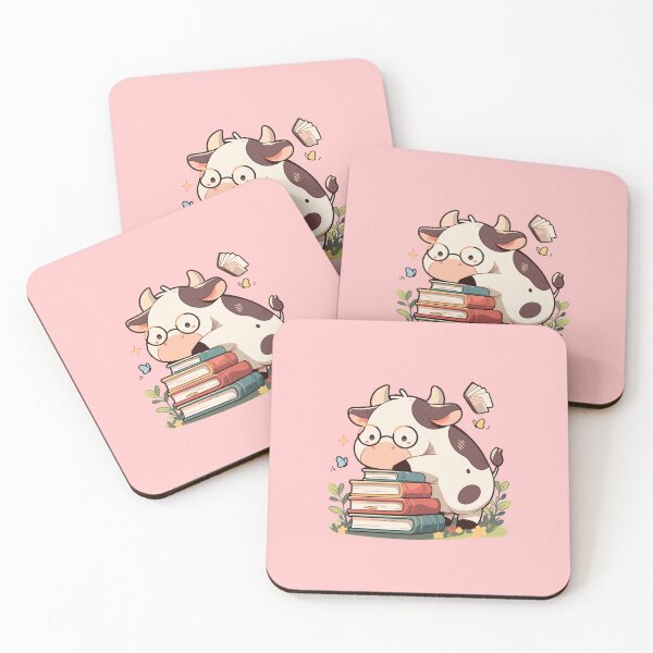 Item preview, Cute Bookish Cow designed and sold by RetroPrints.