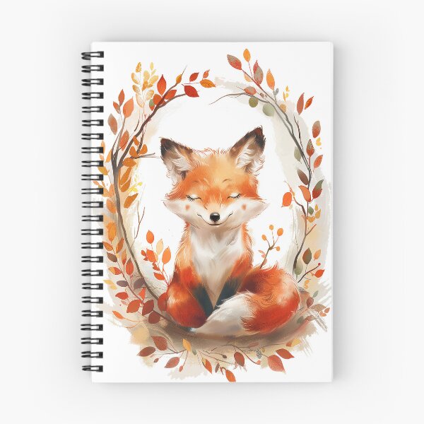 Item preview, Autumn red cute fox designed and sold by ArtStyleAlice.