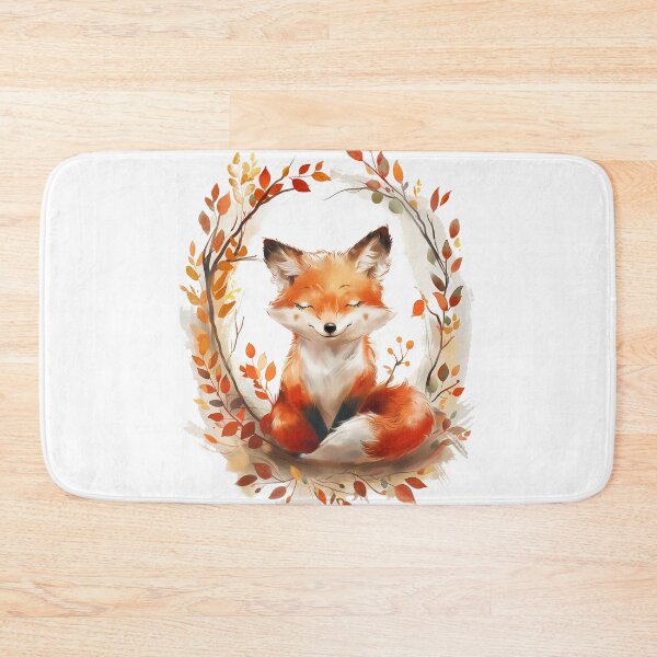 Item preview, Autumn red cute fox designed and sold by ArtStyleAlice.