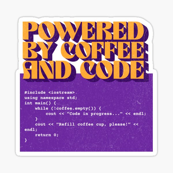 Artikel-Vorschau von Angetrieben von Kaffee und Code: Das ultimative Design für Programmierer und Kaffeeliebhaber, designt und verkauft von Marwan Atif.