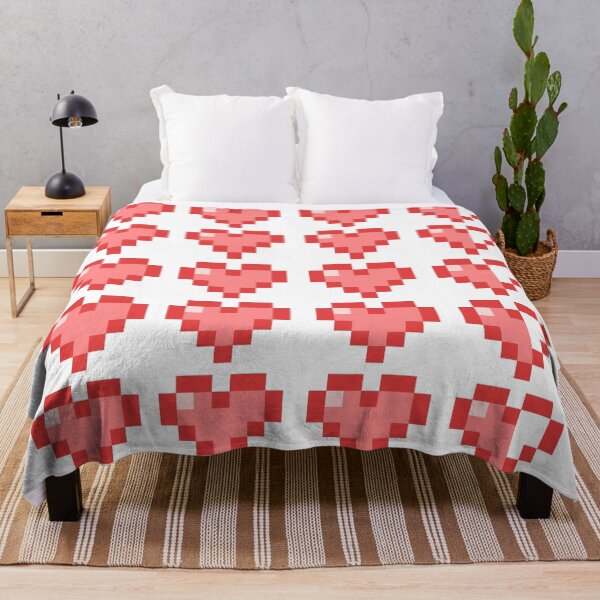 Item preview, Pixel Heart Pattern - Retro Gamer Love Design designed and sold by RaiyaTees.