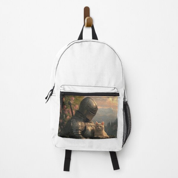 Item preview, Knight holding white cat designed and sold by ElGatoGoods.