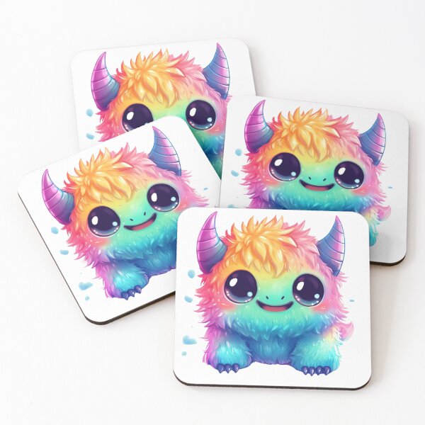 Item preview, Fluffy Rainbow Monster designed and sold by NicolasGlowArt.