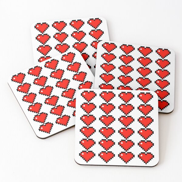 Item preview, Pixel Heart Pattern - Retro Love Design designed and sold by RaiyaTees.