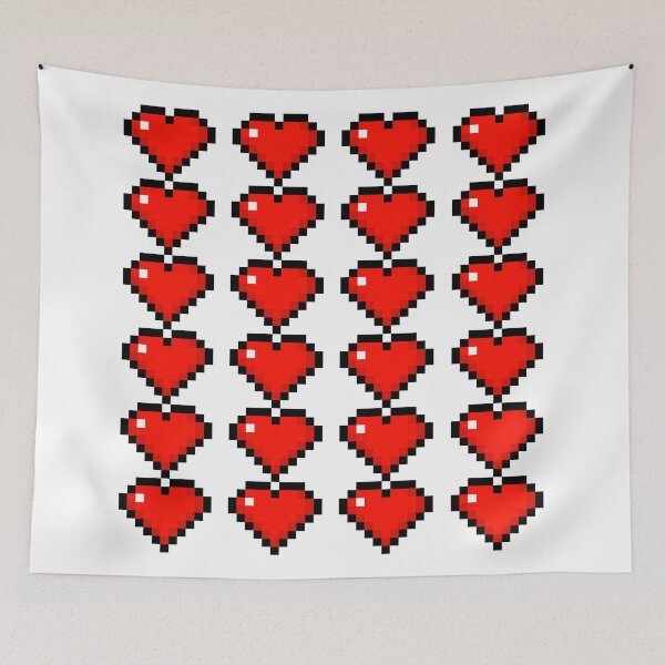 Item preview, Pixel Heart Pattern - Retro Love Design designed and sold by RaiyaTees.