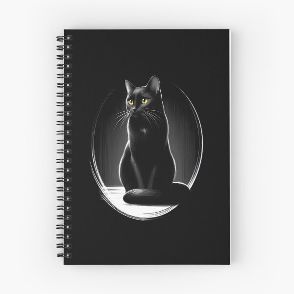 Item preview,  Elegant Black Cat with Glowing Eyes designed and sold by pumsquare.