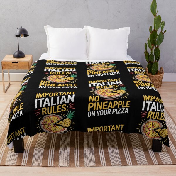 Item preview, Italian Life Rules: No Pineapple Pizza Hawaii designed and sold by StuffUNeed2Wear.