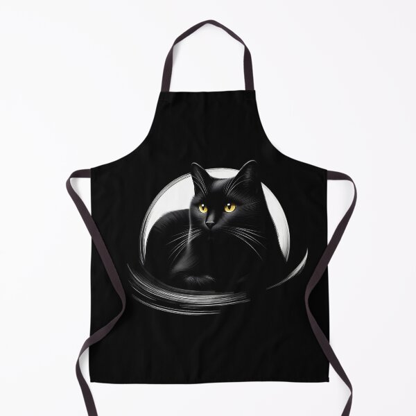 Item preview, Mysterious Black Cat with Golden Eyes designed and sold by pumsquare.