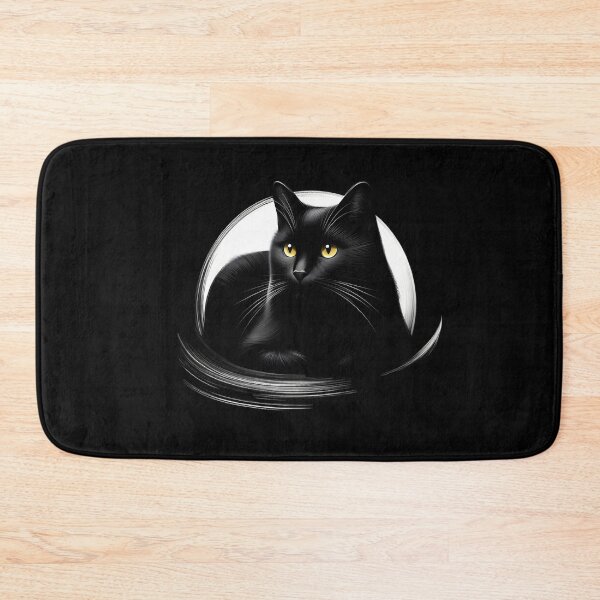 Item preview,  Mysterious Black Cat with Golden Eyes designed and sold by pumsquare.