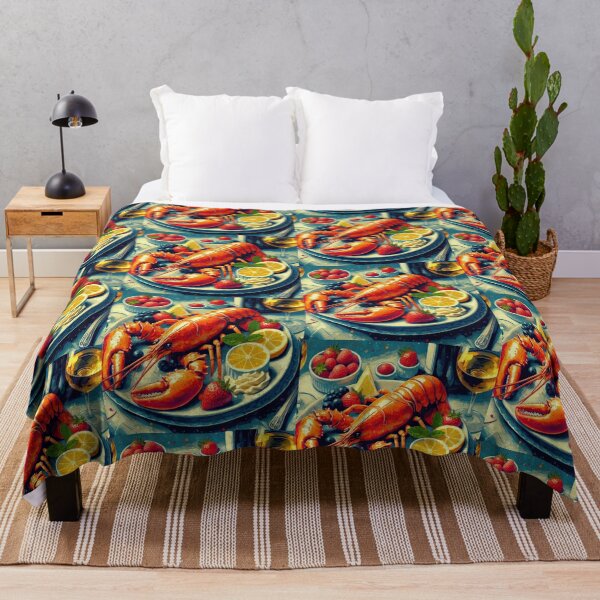 Item preview, Lobster Thermidor Impressionism Art Style designed and sold by artofuniverse.