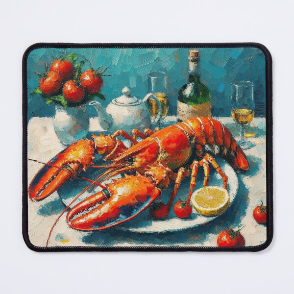Item preview, Lobster Thermidor Impressionism Art Style designed and sold by artofuniverse.