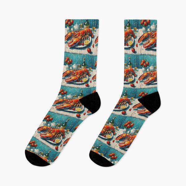 Item preview, Lobster Thermidor Impressionism Art Style designed and sold by artofuniverse.