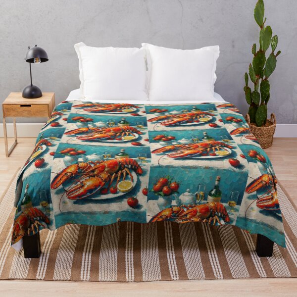 Item preview, Lobster Thermidor Impressionism Art Style designed and sold by artofuniverse.