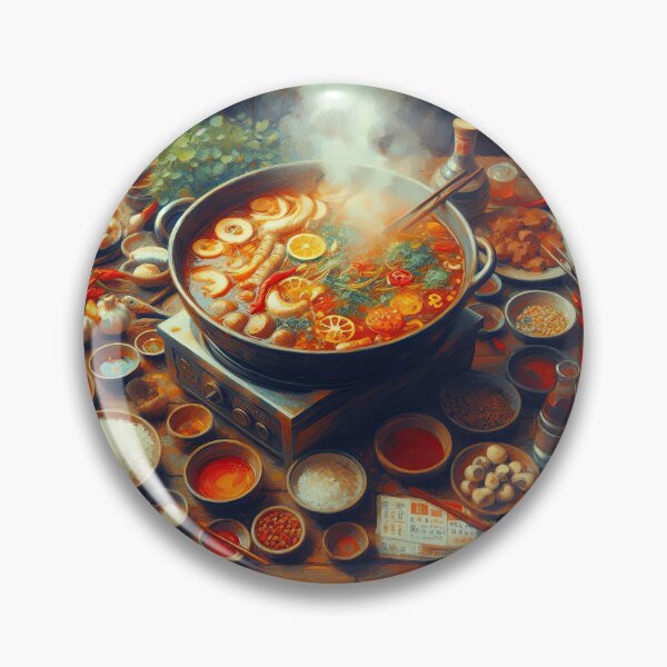 Item preview, Sichuan Hot Pot Impressionism Art Style designed and sold by artofuniverse.