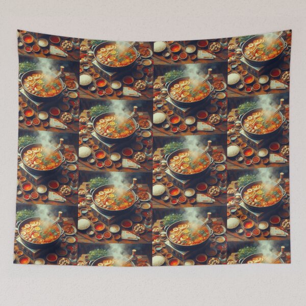 Item preview, Sichuan Hot Pot Impressionism Art Style designed and sold by artofuniverse.