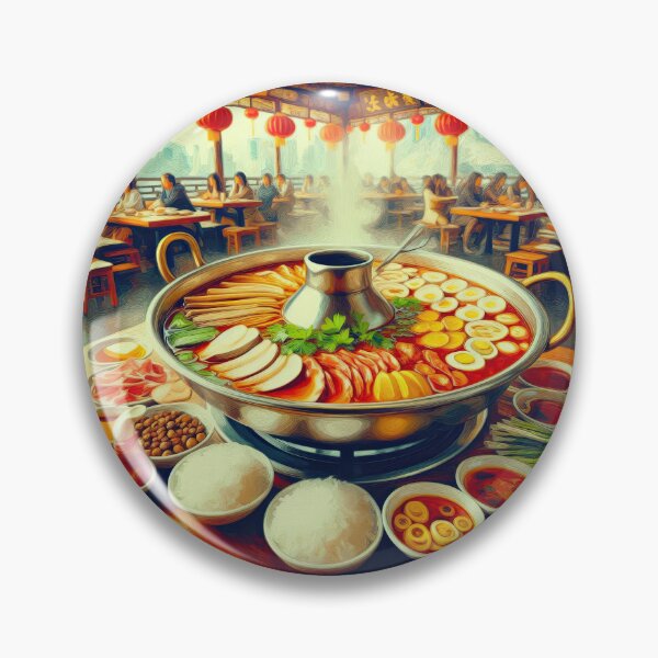Item preview, Sichuan Hot Pot Impressionism Art Style designed and sold by artofuniverse.