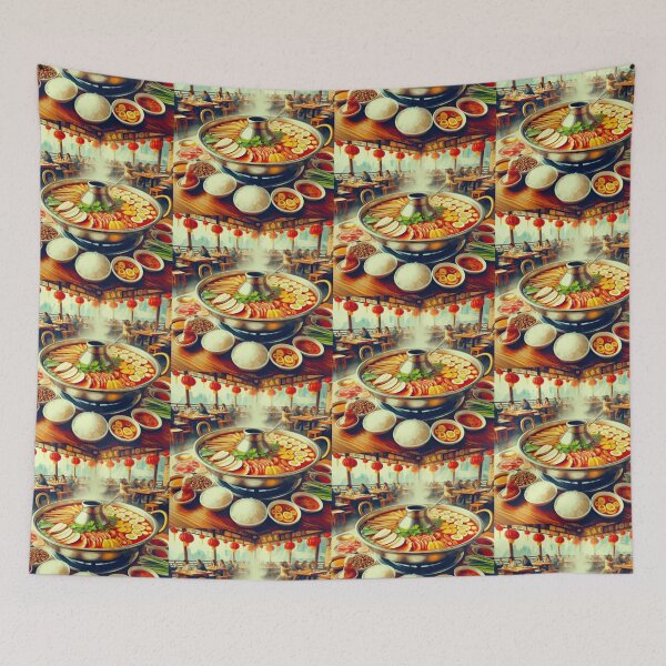 Item preview, Sichuan Hot Pot Impressionism Art Style designed and sold by artofuniverse.