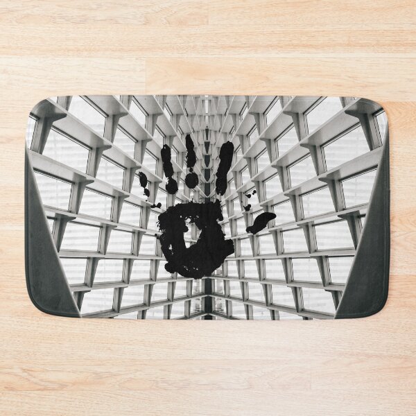 Item preview, Abstract Handprint in Geometric Architecture | Modern Art Print designed and sold by RaiyaTees.