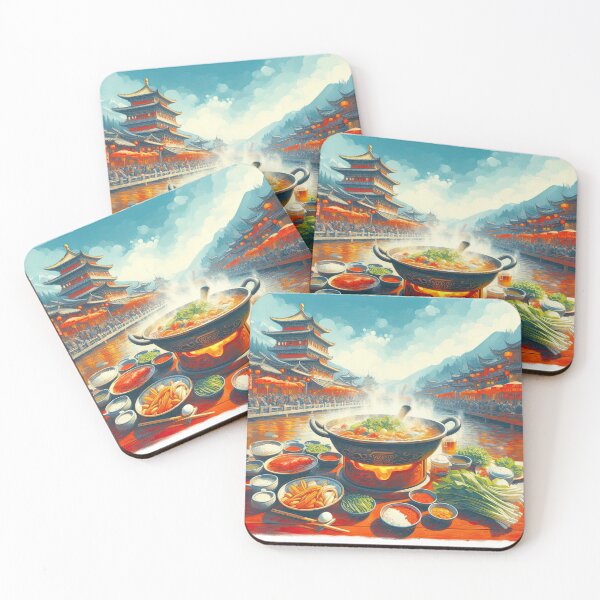 Item preview, Sichuan Hot Pot Impressionism Art Style designed and sold by artofuniverse.
