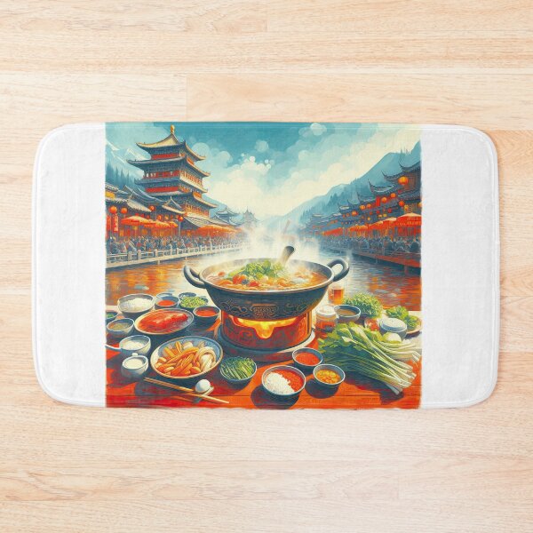 Item preview, Sichuan Hot Pot Impressionism Art Style designed and sold by artofuniverse.