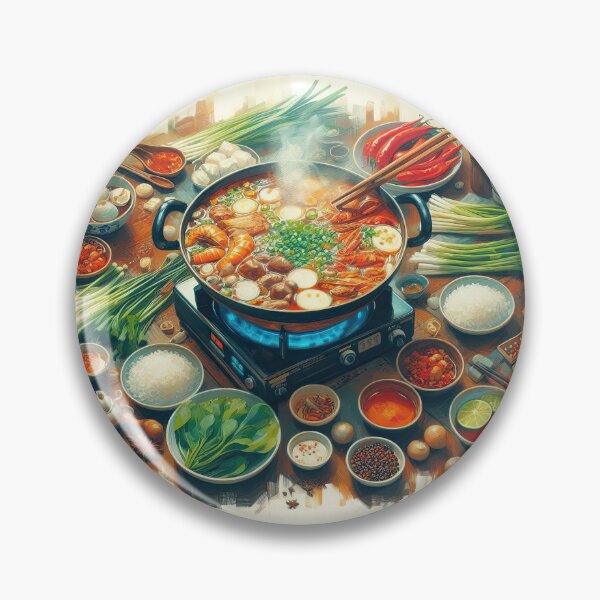 Item preview, Sichuan Hot Pot Impressionism Art Style designed and sold by artofuniverse.