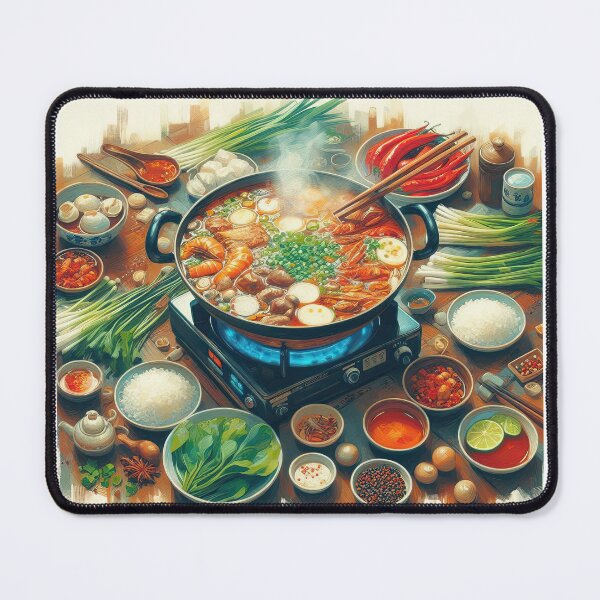 Item preview, Sichuan Hot Pot Impressionism Art Style designed and sold by artofuniverse.
