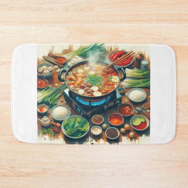 Item preview, Sichuan Hot Pot Impressionism Art Style designed and sold by artofuniverse.