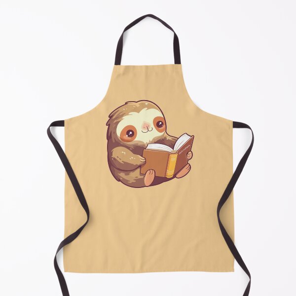 Item preview, Cute Bookish Sloth designed and sold by RetroPrints.