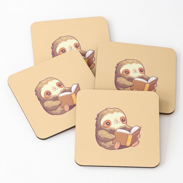 Item preview, Cute Bookish Sloth designed and sold by RetroPrints.