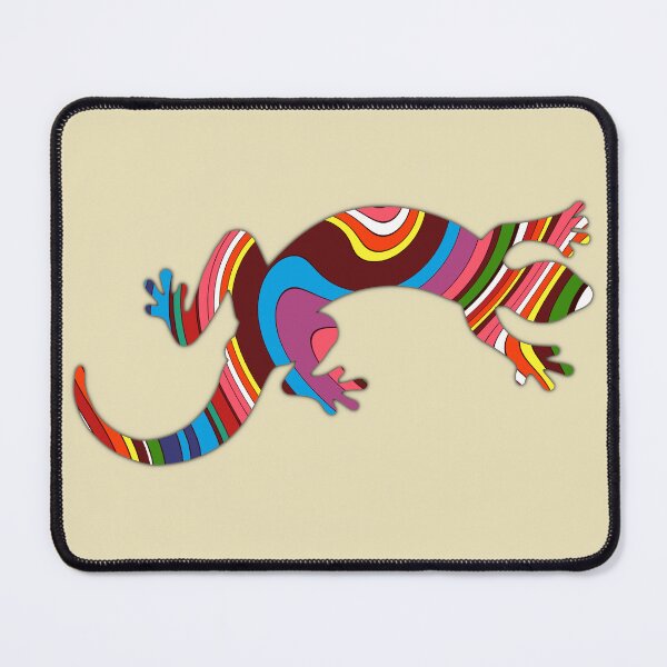 Item preview, Gecko lizard ethnic sign in modern abstract design designed and sold by mikistudio.