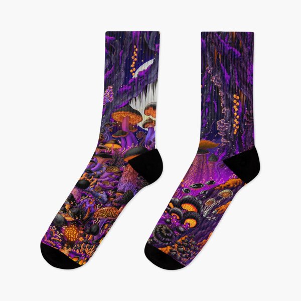 Item preview, Halloween Mushrooms in Magic Forest - Purple designed and sold by Abysm Internal.