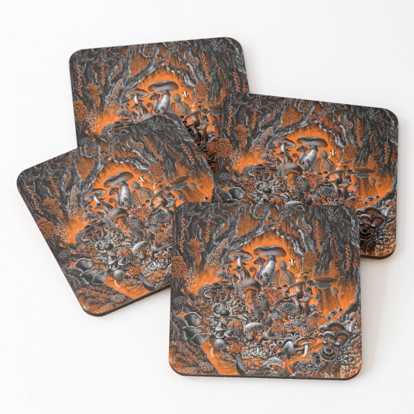 Item preview, Halloween Mushrooms in Magic Forest - Orange designed and sold by Abysm Internal.