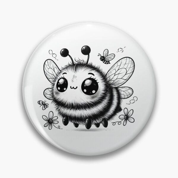 Item preview, Cute Smiley Bee with cute big eyes designed and sold by aleloro.