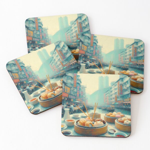 Item preview, Dim Sum Impressionism Art Style designed and sold by artofuniverse.