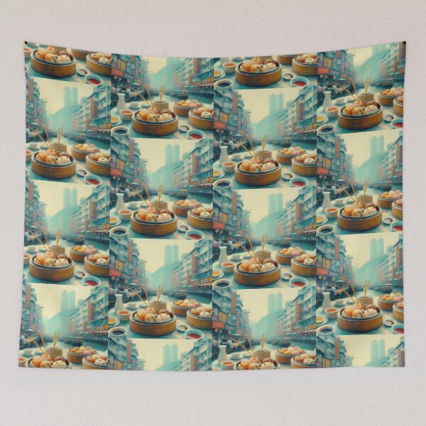 Item preview, Dim Sum Impressionism Art Style designed and sold by artofuniverse.