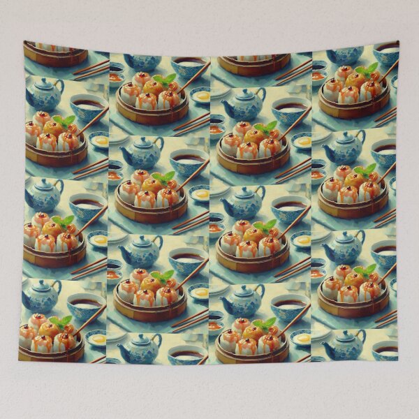 Item preview, Dim Sum Impressionism Art Style designed and sold by artofuniverse.