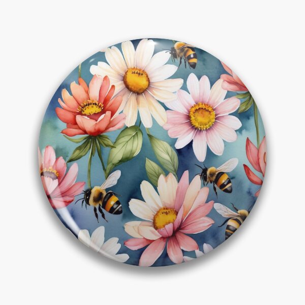 Item preview, Bees and Flowers designed and sold by M-Y-A-R-T-.