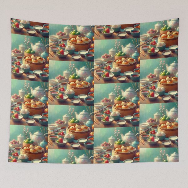 Item preview, Dim Sum Impressionism Art Style designed and sold by artofuniverse.
