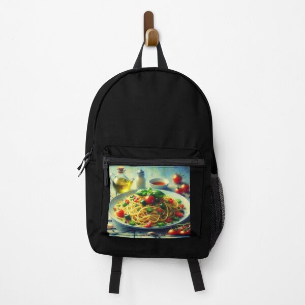Item preview, Spaghetti Aglio e Olio Impressionism Art Style designed and sold by artofuniverse.
