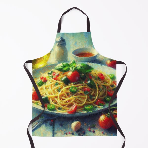 Item preview, Spaghetti Aglio e Olio Impressionism Art Style designed and sold by artofuniverse.