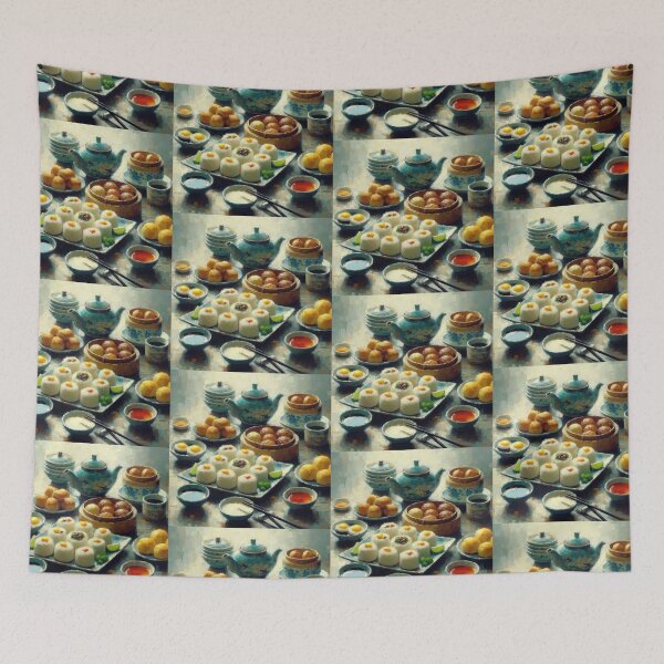 Item preview, Dim Sum Impressionism Art Style designed and sold by artofuniverse.