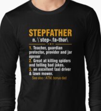 Step Father Definition Shirt For Father's Day From Kids. Long Sleeve T-Shirt