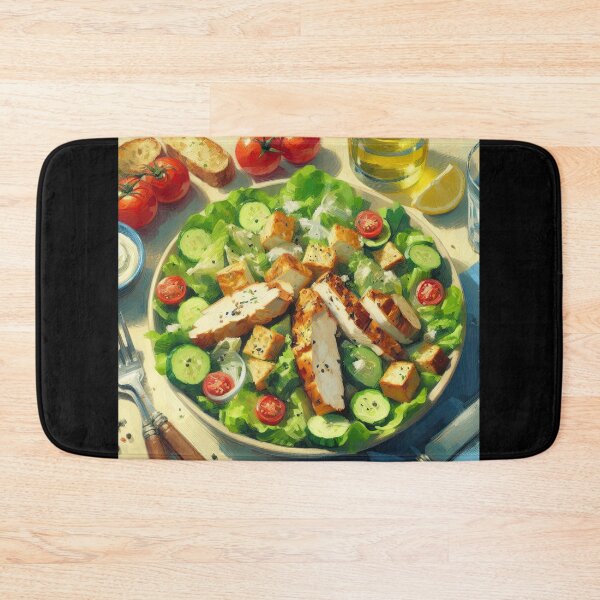 Item preview, Chicken Caesar Salad Impressionism Art Style designed and sold by artofuniverse.