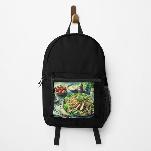 Item preview, Chicken Caesar Salad Impressionism Art Style designed and sold by artofuniverse.