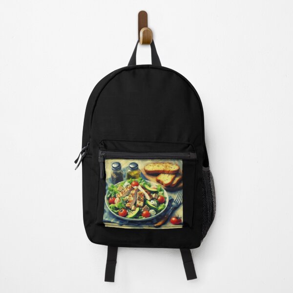 Item preview, Chicken Caesar Salad Impressionism Art Style designed and sold by artofuniverse.