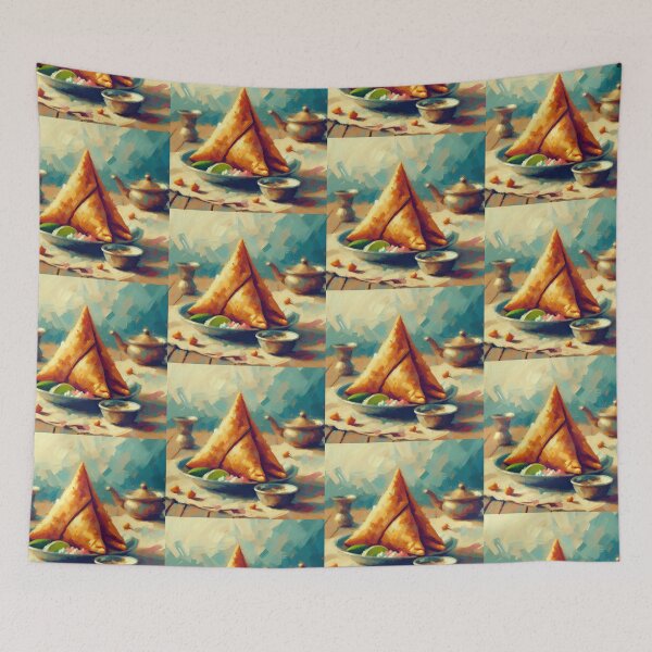 Item preview, Samosa Impressionism Art Style designed and sold by artofuniverse.