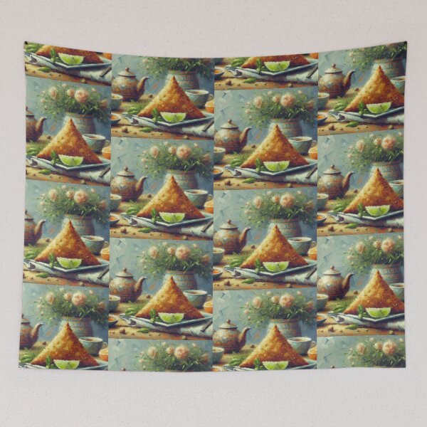 Item preview, Samosa Impressionism Art Style designed and sold by artofuniverse.