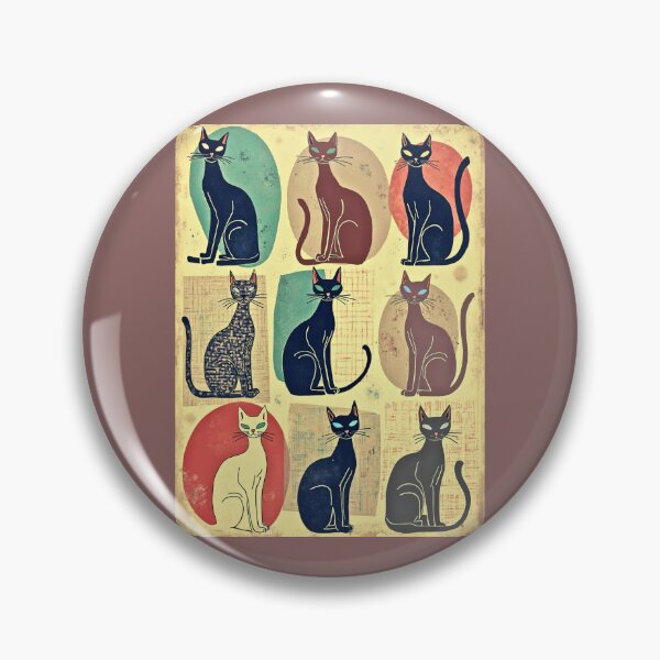 Item preview, Vintage Mid-Century Modern Cats designed and sold by Marymarice.